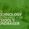 The article’s title, “How Technology Can Enhance Your School’s Fundraiser,” overlaid atop students sitting in a classroom.